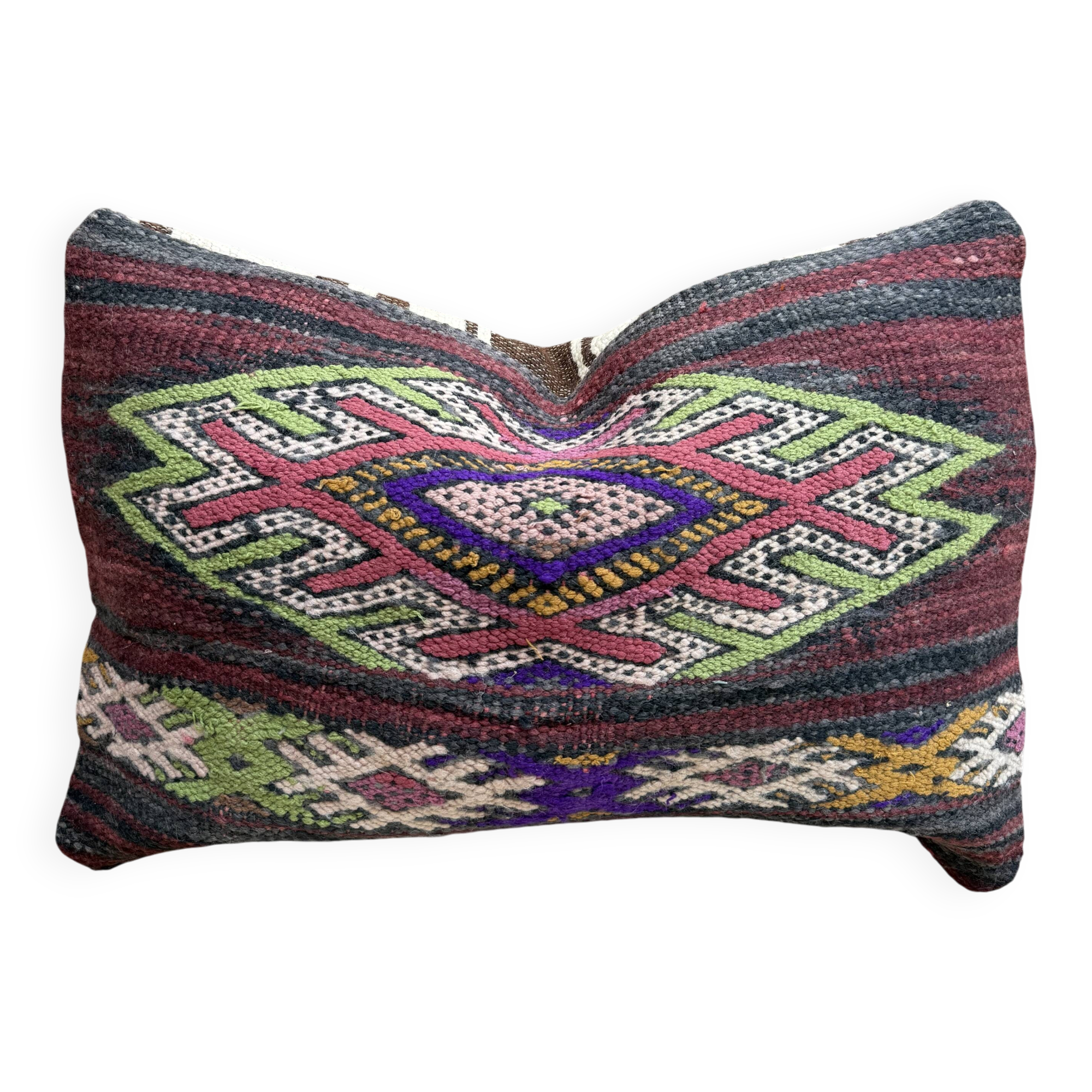 Vintage Moroccan Berber wool cushion cover