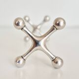 Silver-plated knife rest, 1950s, Christofle style.