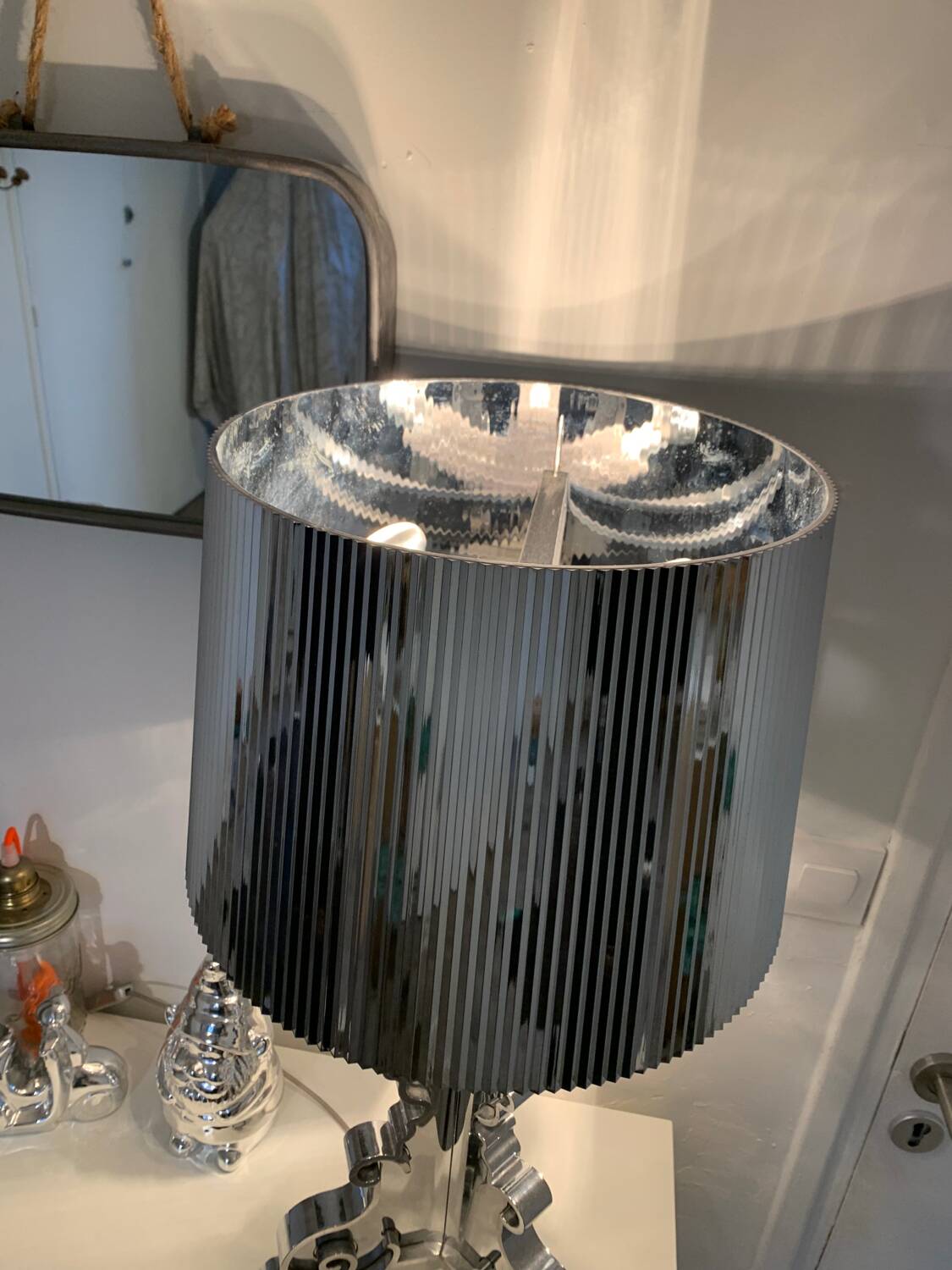 Kartell Bourgie chrome table lamp