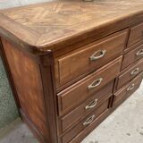 Ancien comptoir de mercerie / meuble de métier / commode en bois ancien