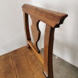 Paire de chaises en chêne brut
