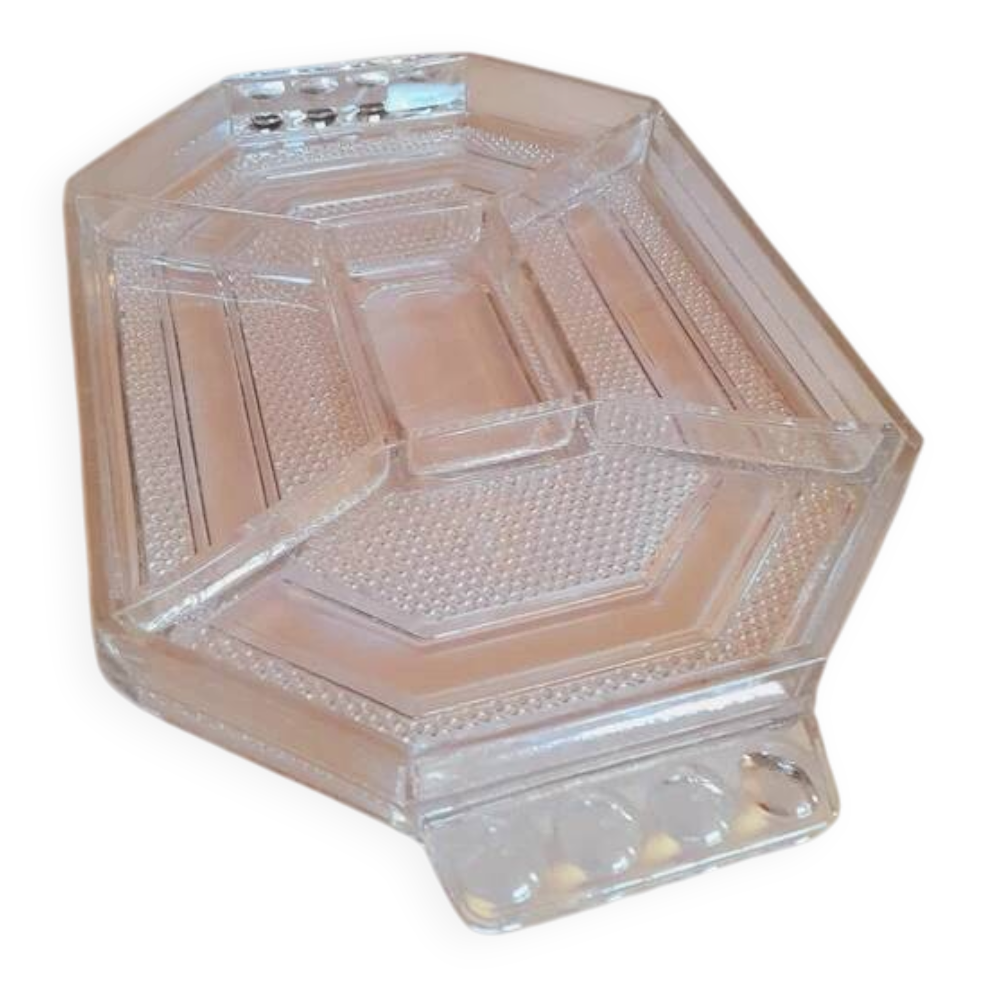 Art Deco compartmentalized tray