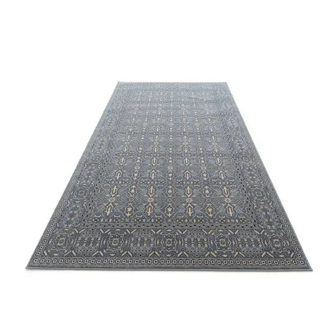 Tapis persan bleu audacieux ABBI en Laine