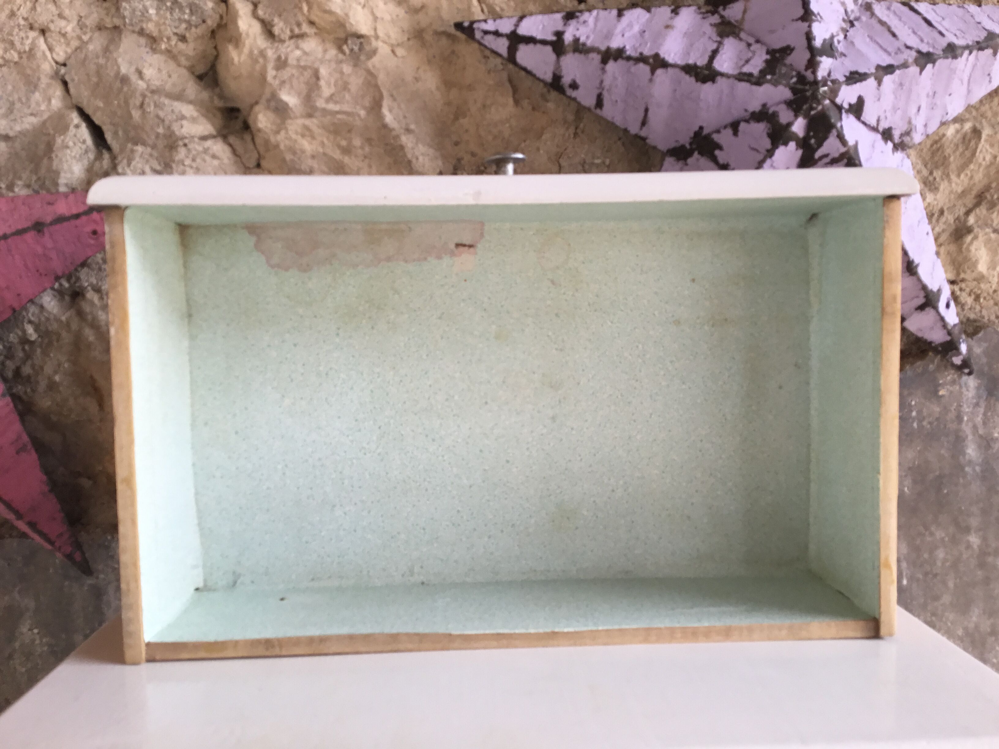 Vintage white wood dresser