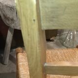 Old straw chair