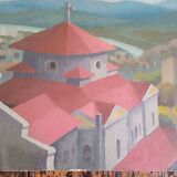 Marc Batime - Oil on canvas - 46 x 65 cm - convent St Just - Lyon