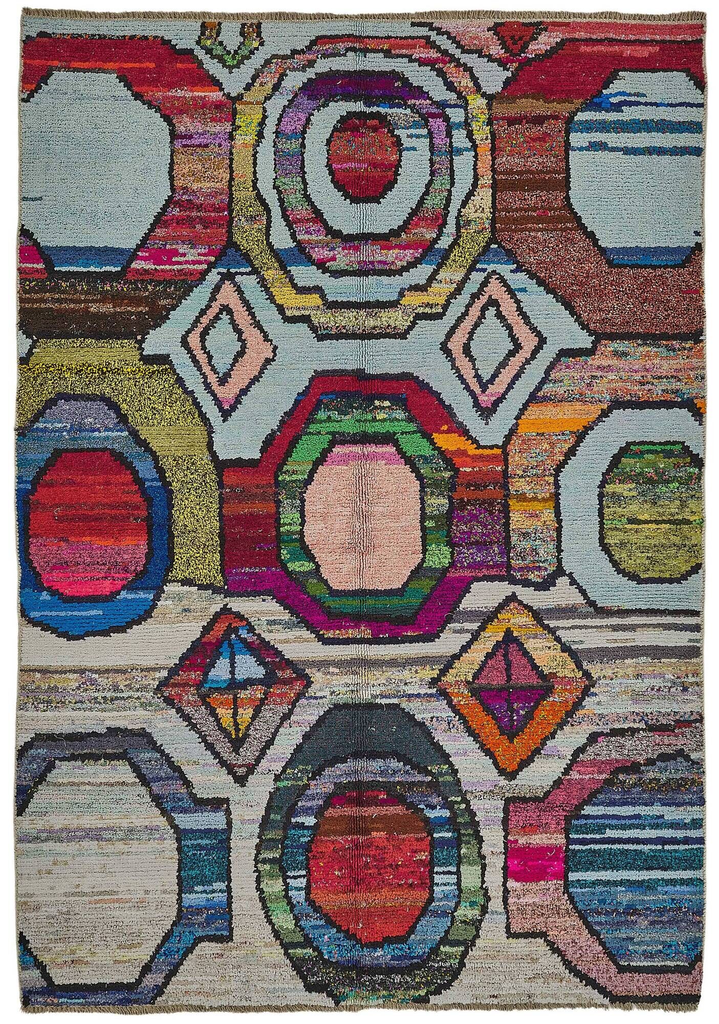 Handwoven Turkish Recycled Boho Rug 170 cm x 240 cm