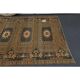 1970s Vintage Turkish Oushak Handmade Wool Cotton Orange Area Rug 170x340