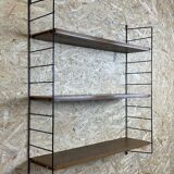 60s 70s oak string shelf module by Kajsa & Nils "Nisse" Strinning Sweden