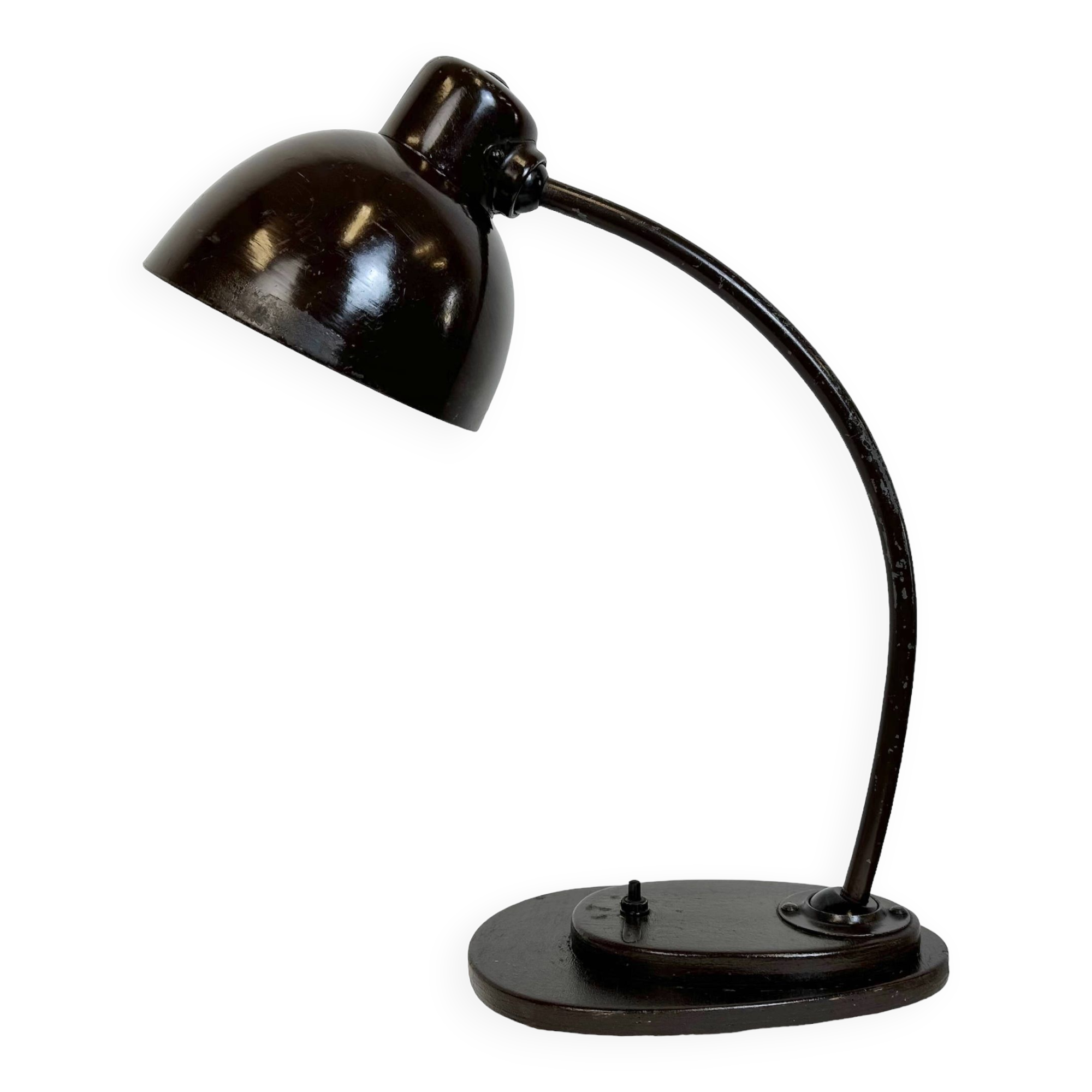Vintage brown adjustable table lamp, 1960s