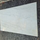 Bistro table top marble foot cast iron
