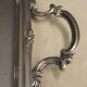 Louis XV style service tray in silver metal around 1900