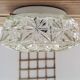 Vintage clear glass flush mount lamp