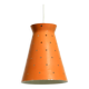 Beautiful Mid Century Modern Diabolo perforated metal sheet pendant lamp