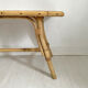 60's vintage rattan coffee table