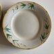 Set of 7 Sarreguemines Bamboo 1880 ironstone plates