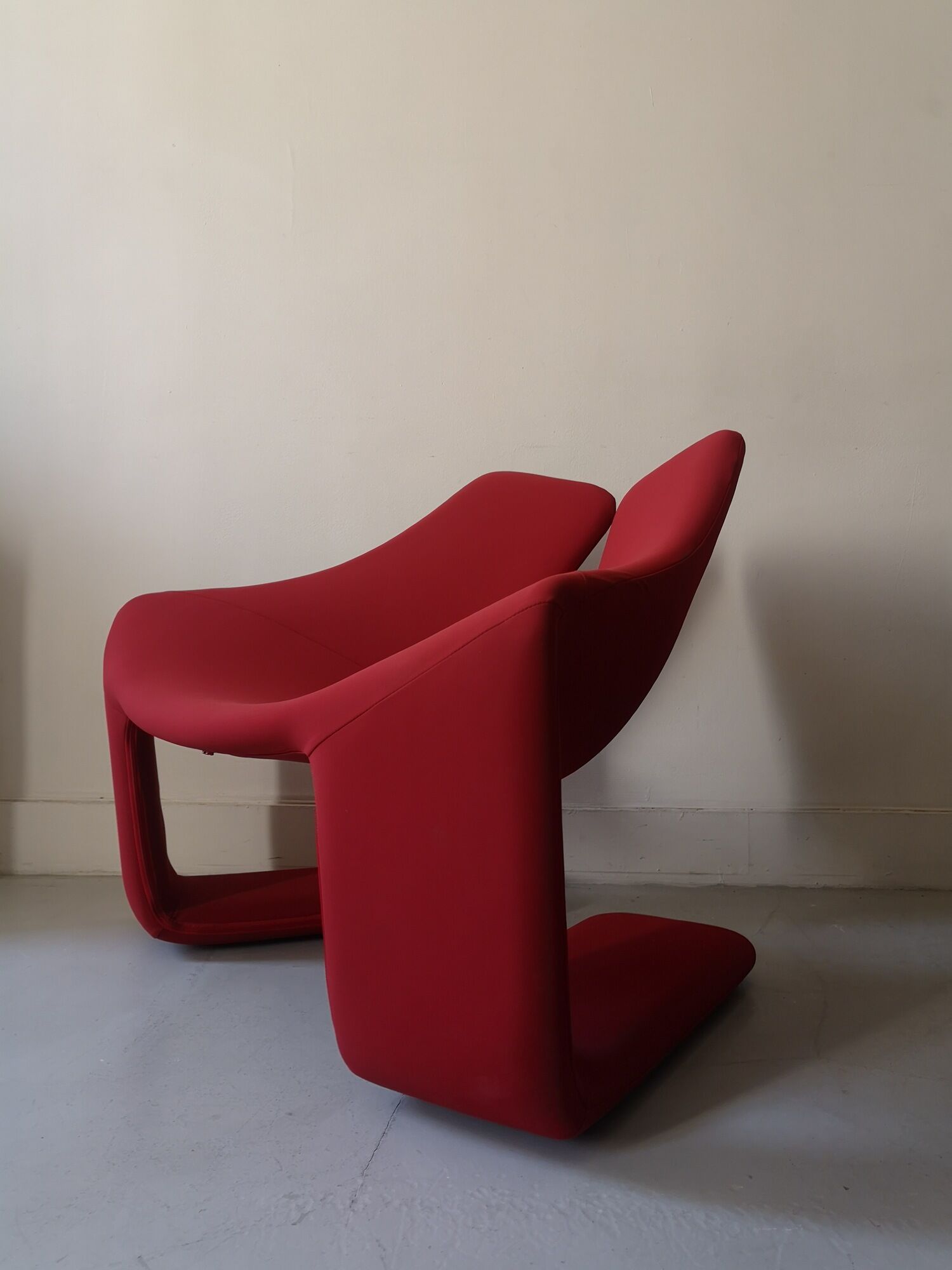 Zen Pierre lounge armchair by Kwok Hoi chan for Steiner Paris, 1970
