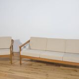 Mid Century Sofa and Armchair Monterey /5-161 by Folke Ohlsson for Bodafors, 1968, Set of 2