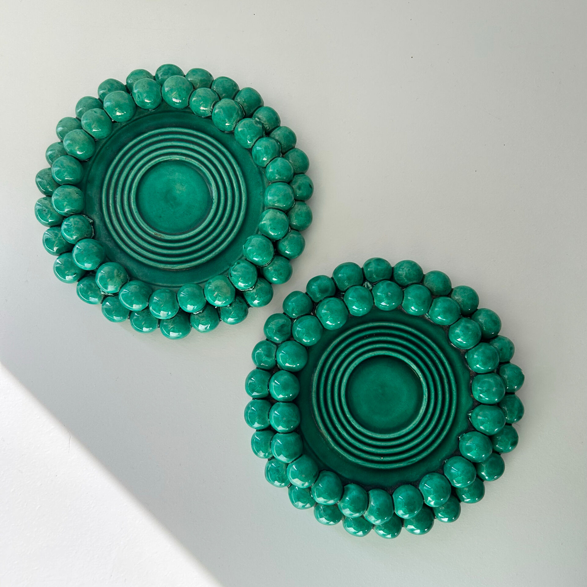 Paire de petits plats C.Darras Antibes 1948