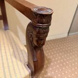 French Empire armchair in mahogany, 18th century.