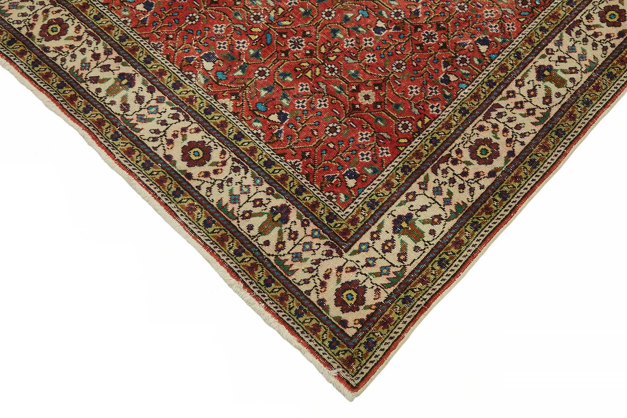 Turkish Wool Vintage Kayseri Rug 198 cm x 278 cm