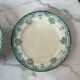 Set of 6 flat plates, ironstone Narcisses Onnaing.
