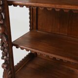 Baroque Style Display Case in Oak, Belgium, 1950s