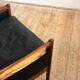 Danish leather and Rosewood armchair