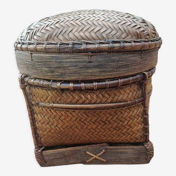 Asian basketry box