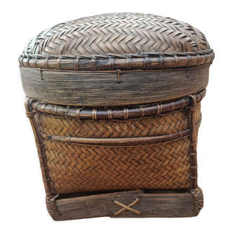 Asian basketry box