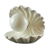 Ceramic shell lamp, circa 1970