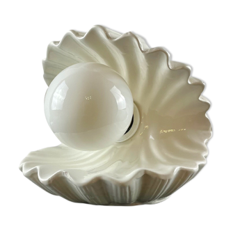 Ceramic shell lamp, circa 1970