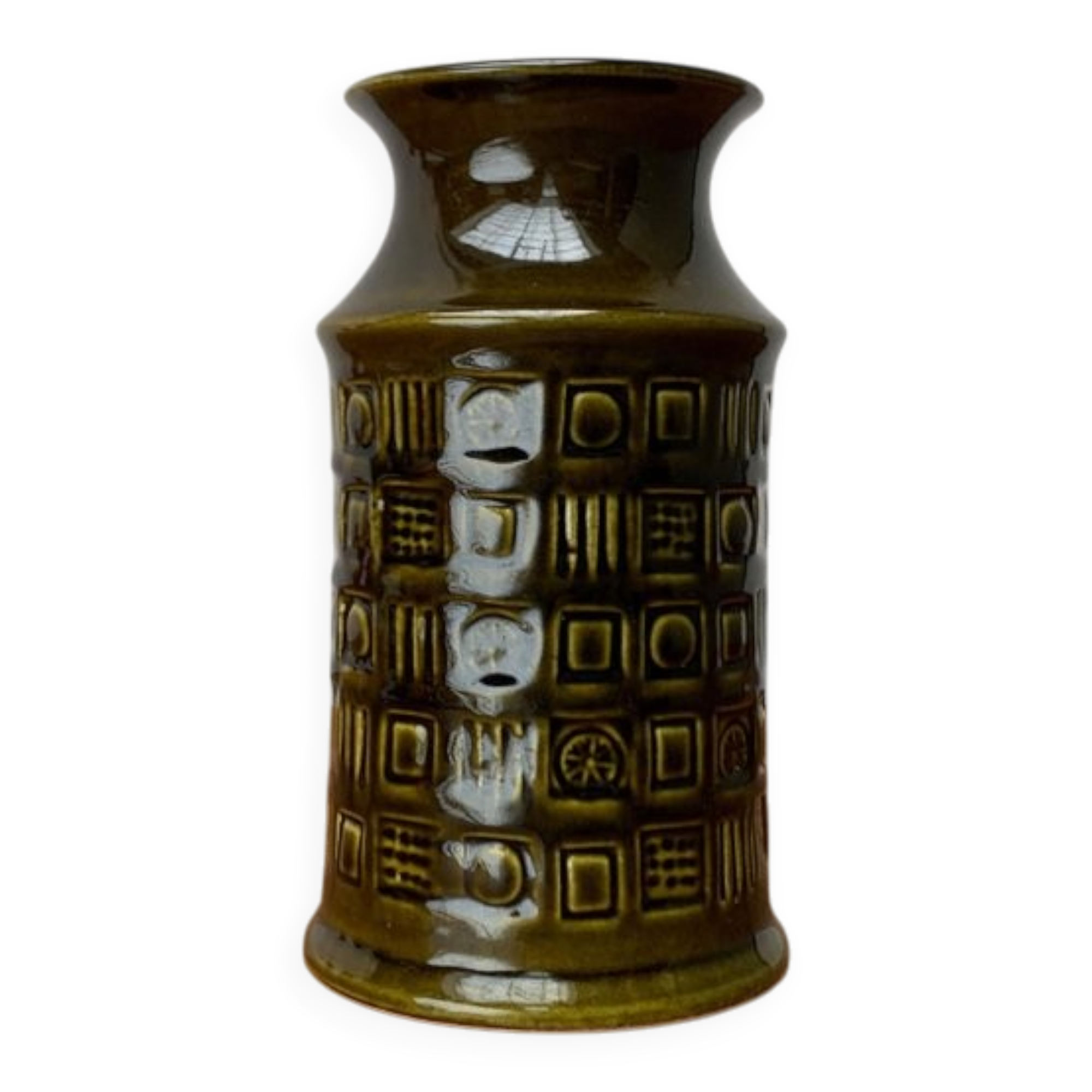 Vintage Ceramic Vase West German WGP by Bay, 1970s