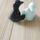 Duo de salières pingouins noir et blanc