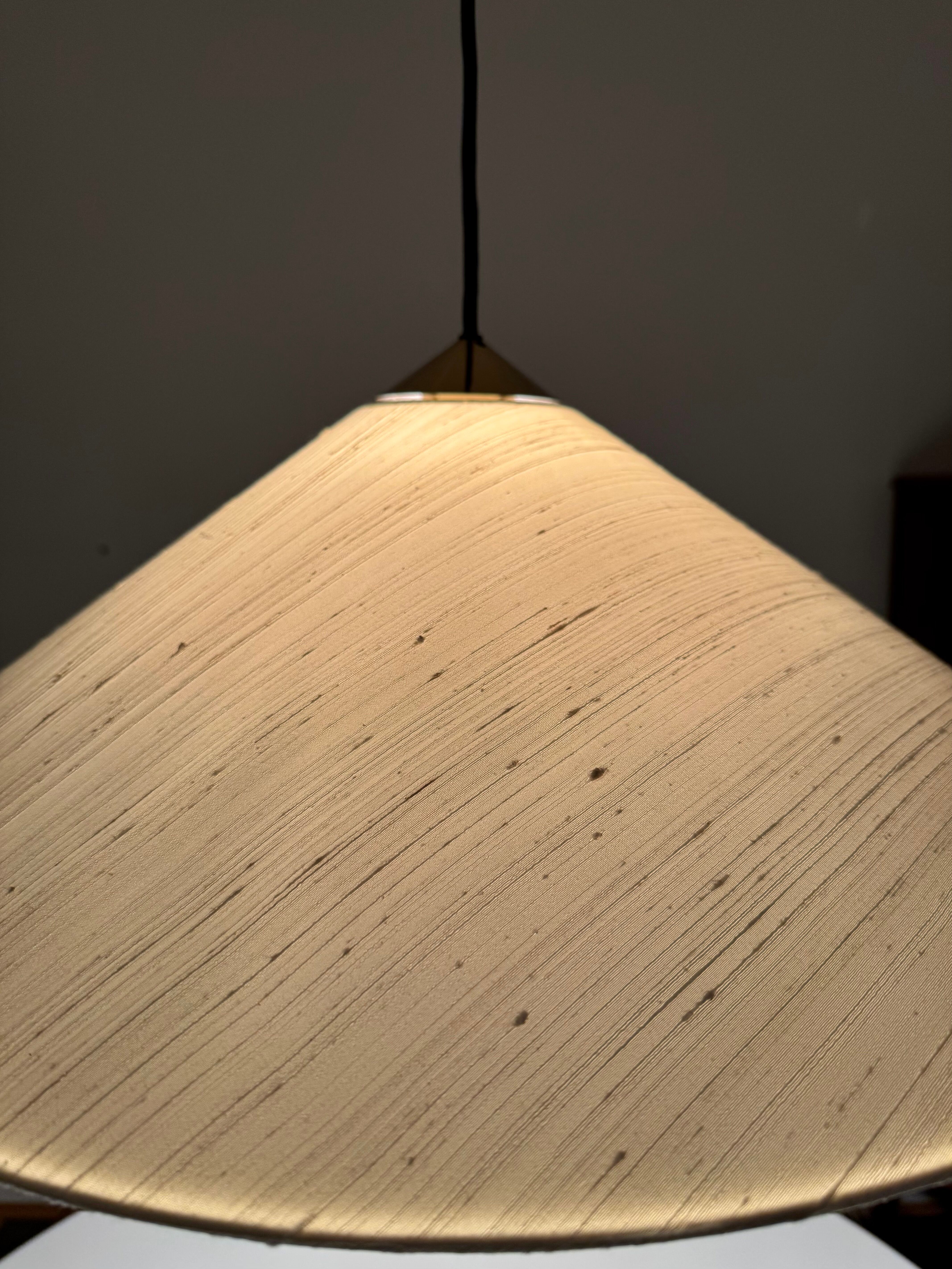 Large Adjustable Brass Pendant Lamp with Counterweight by Florian Schulz