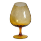 Empoli vase in textured blown amber glass from around 1960.