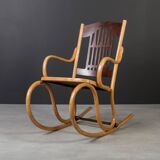 Antique Jacob & Josef Kohn Rocking Chair | Art Nouveau Design, Bentwood,