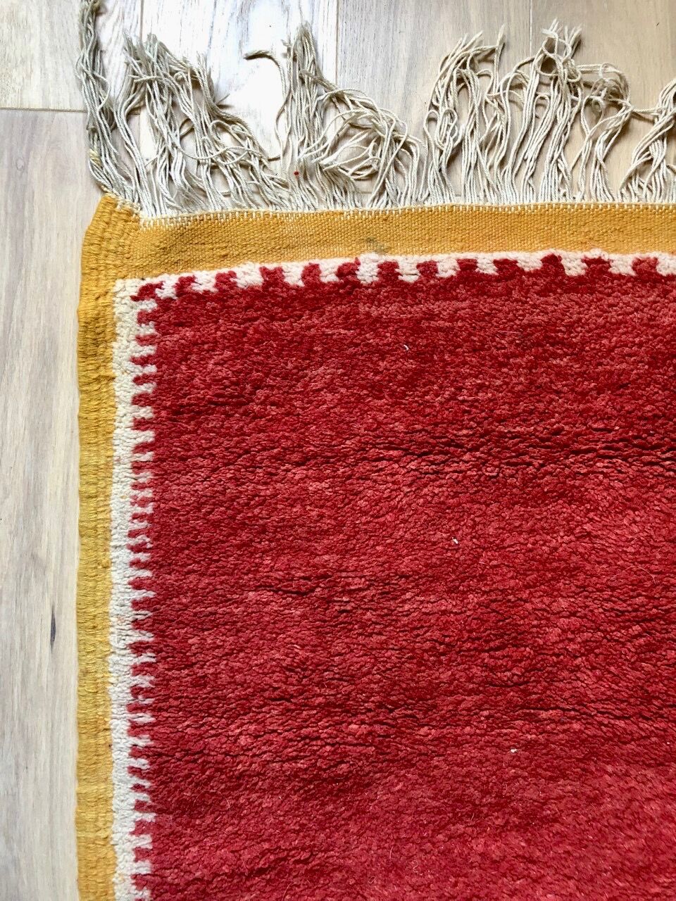 Vintage carpet red 1950