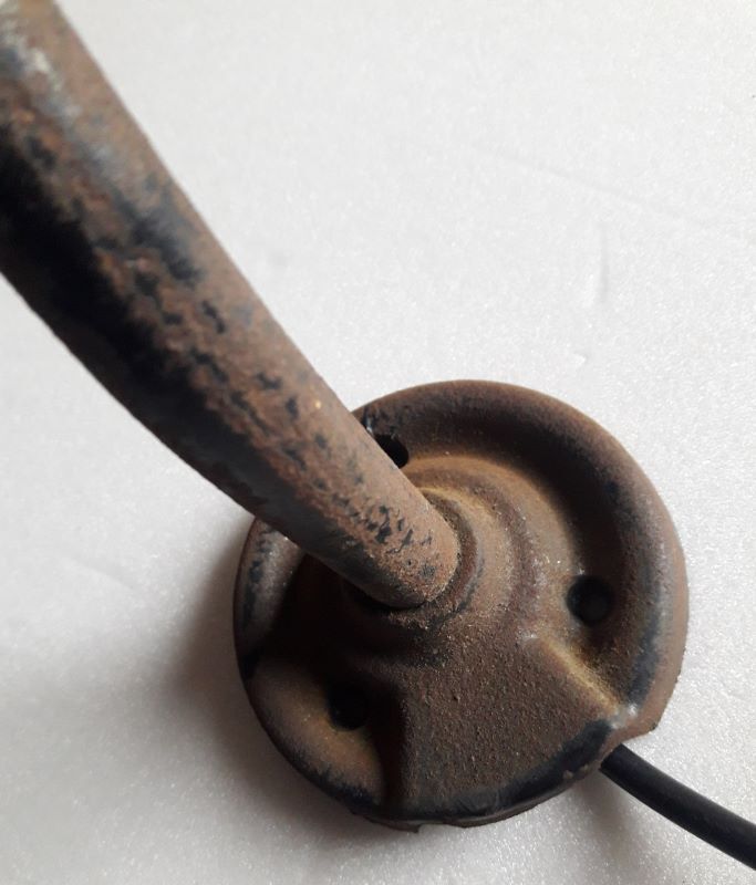 Industrial swan neck sconce