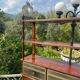 19th century flamed mahogany stepped desk