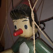 Pantin Pinocchio bois tendre 1970