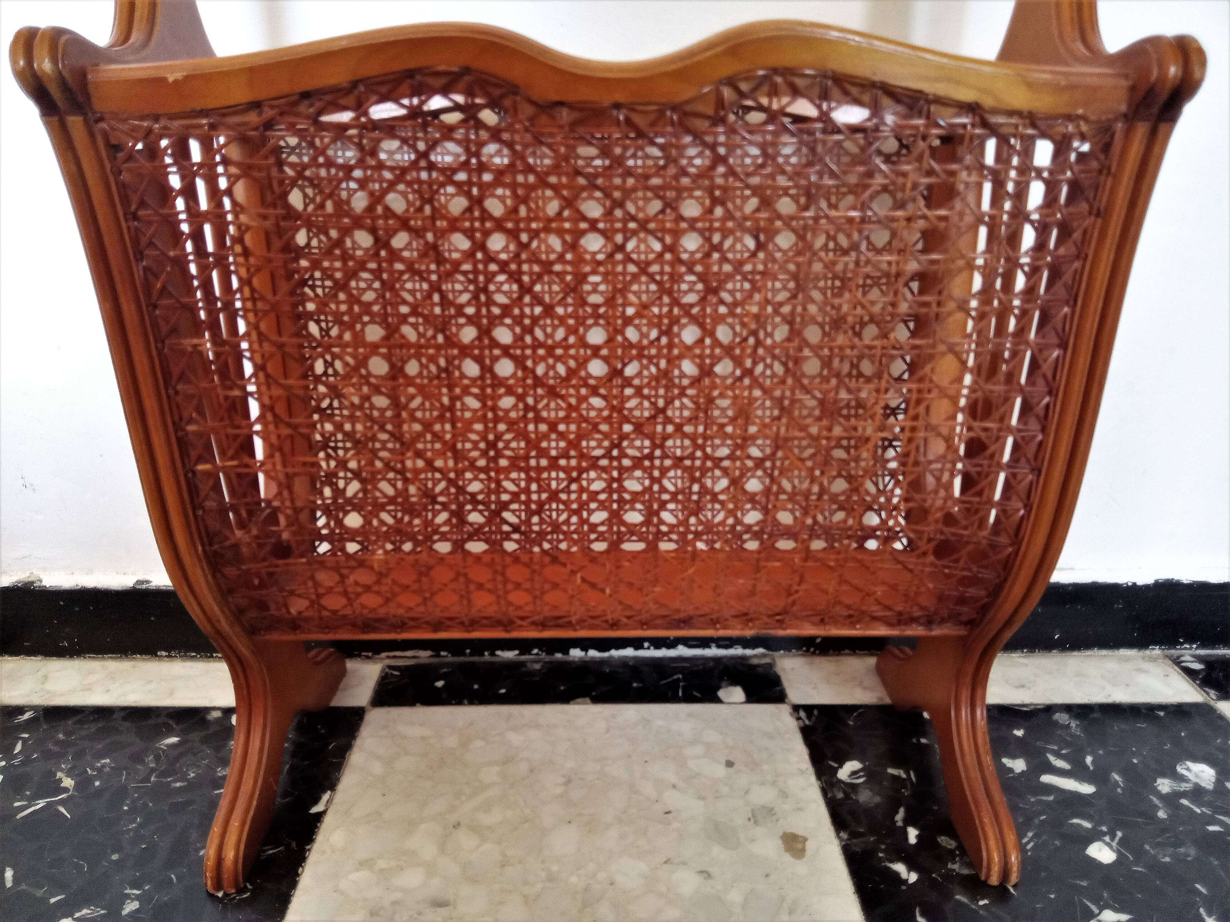 Wooden Art Nouveau magazine holders