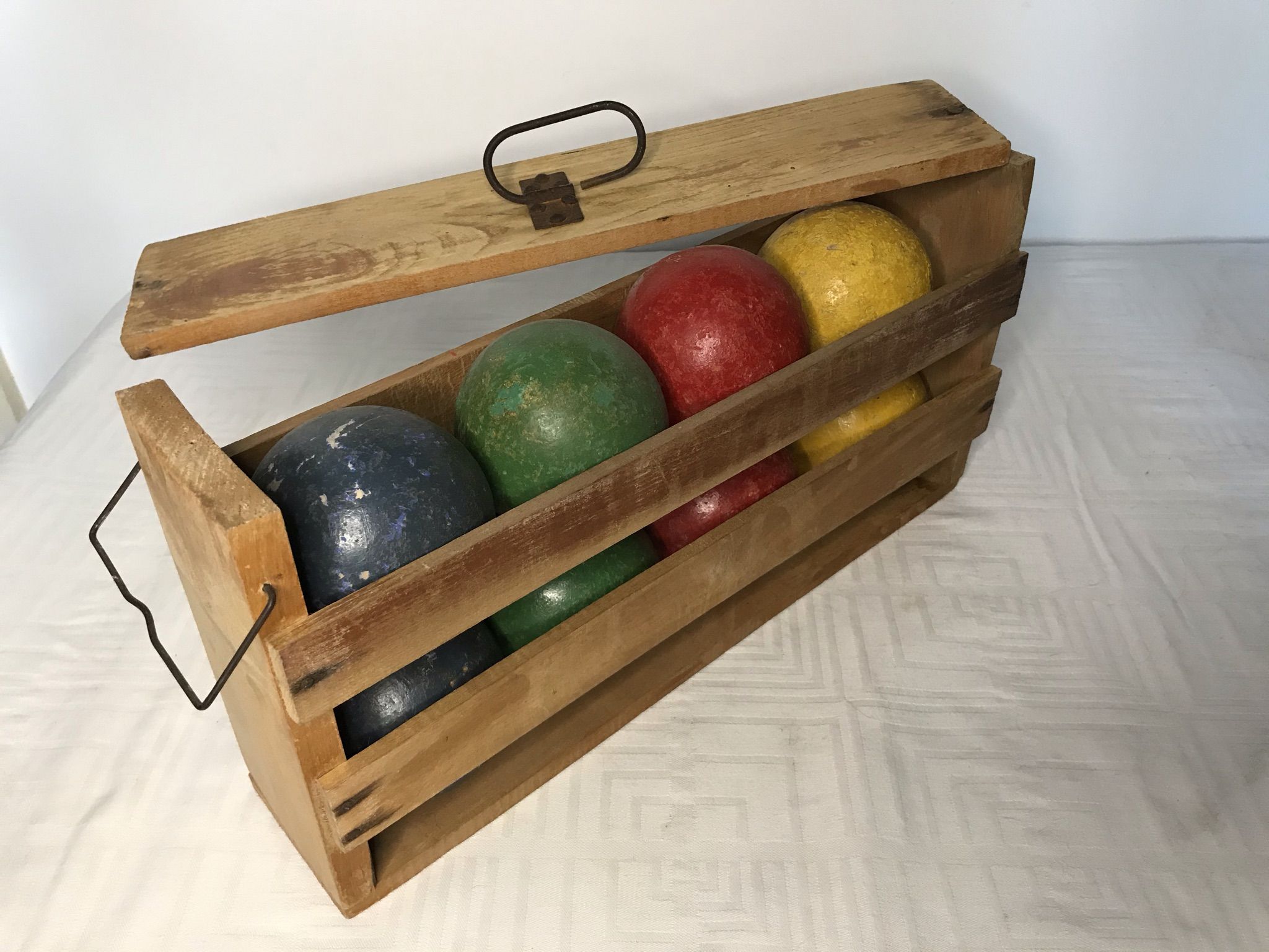Woden ball set and net 1960