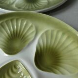 Set of 6 seashell plates Orchies Moulins de Loups