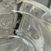 Pair of mid-century crystal lamps by Carl Fagerlund for Orrefors Sweden, 1970s.