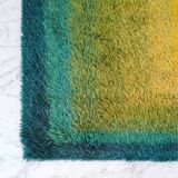 1970s Mid-Century Modern "Homage to the Square" Shag Rug – Geometric Op-Art