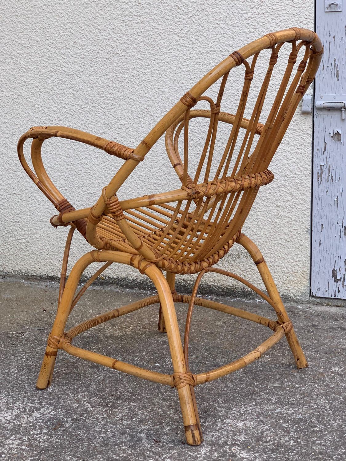 Pair of vintage shell armchairs 1950