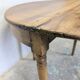 Half-moon table in walnut