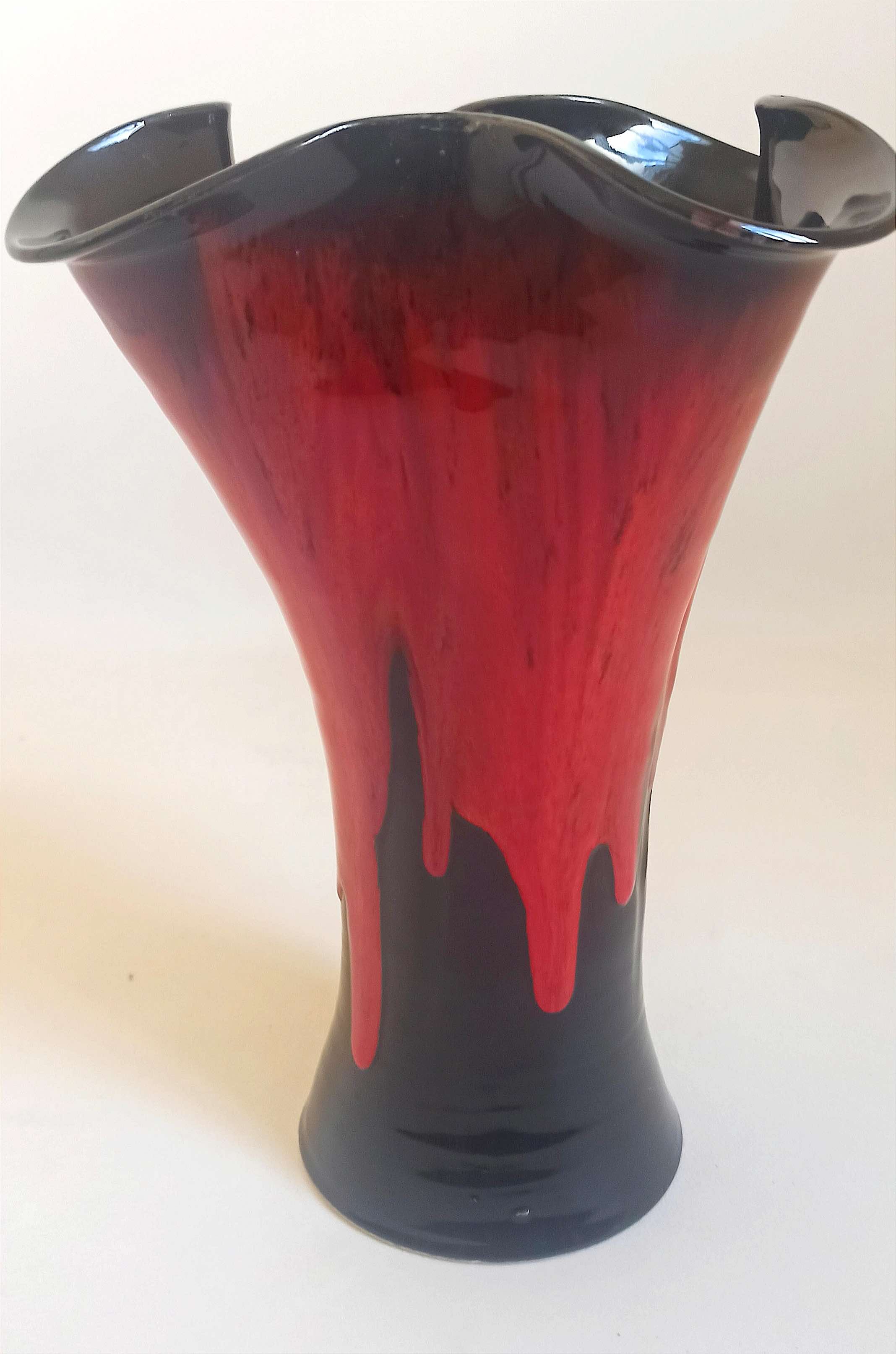 Vallauris ceramic vase 60s Height 37 cm