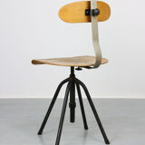 Vintage industial swivel chair 1950s